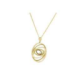 Gargantilla rubís y circonitas oro 18kts