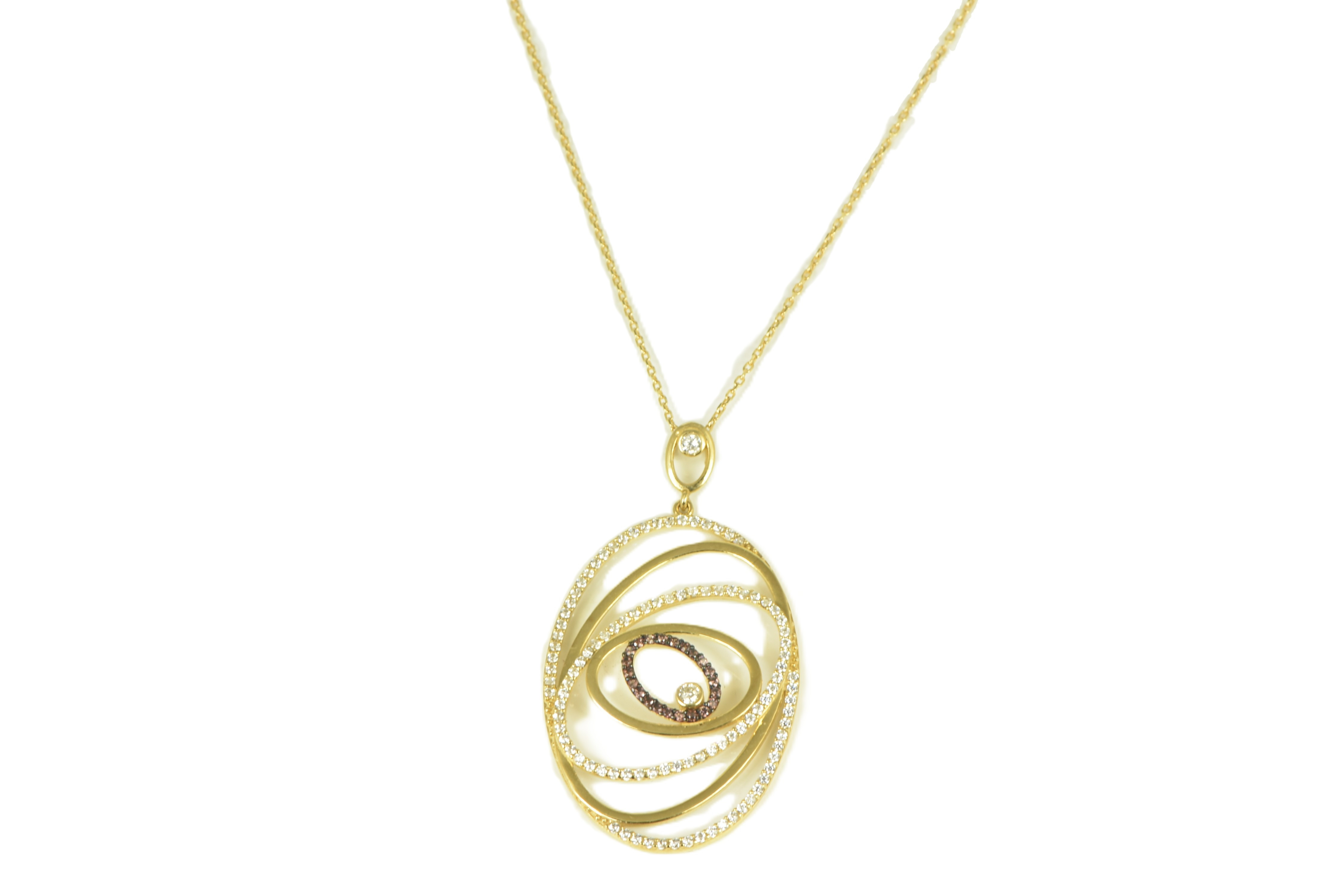 Gargantilla rubís y circonitas oro 18kts