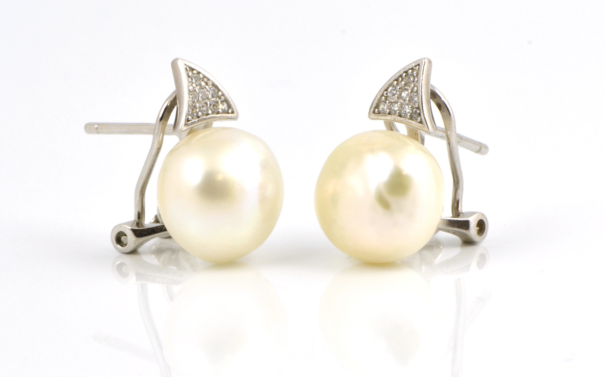 Pendientes de plata con perla