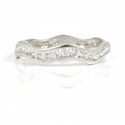 Anillo oro blanco 18 kilates circonitas