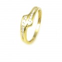 Anillo oro  18 kilates circonitas