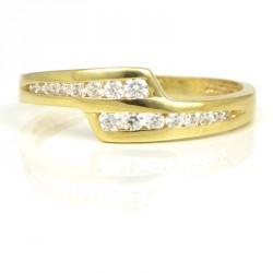 Anillo oro  18 kilates circonitas