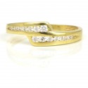 Anillo oro  18 kilates circonitas