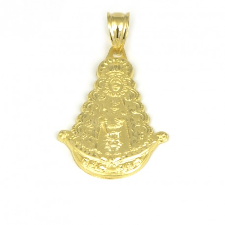 Medalla de oro 18 kts virgen niña