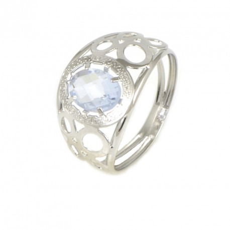 Anillo oro blanco de 18 kilates