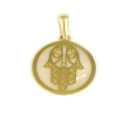 Colgante de oro 18 kts mano de Fátima