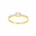 Anillo oro  18 kilates circonitas