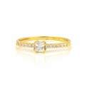 Anillo oro  18 kilates circonitas