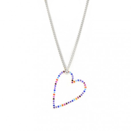 Gargantilla de plata corazón