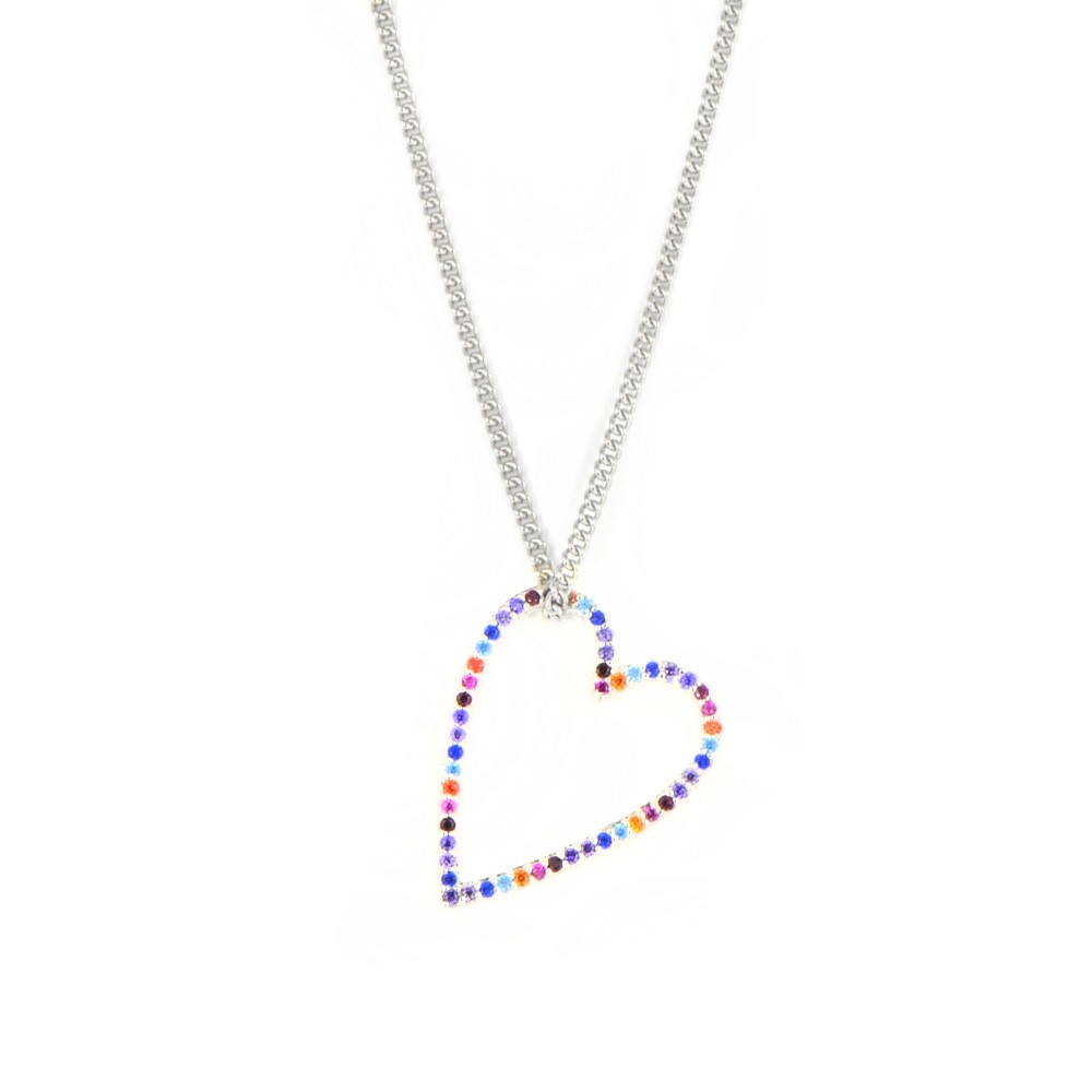 Gargantilla de plata corazón