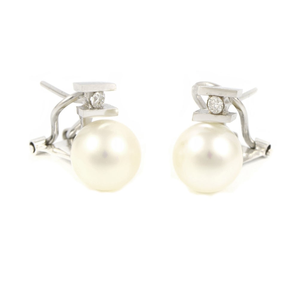 Pendientes de novia con 6 diamantes