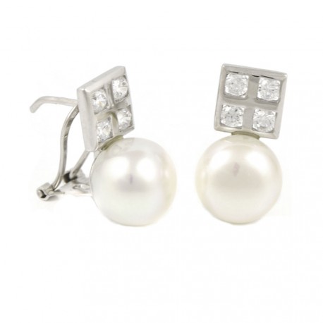 Pendientes de novia con 6 diamantes