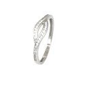 Anillo oro blanco18 kilates circonita