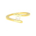 ANILLO ORO AMARILLO 18 KTS CON DIAMANTE