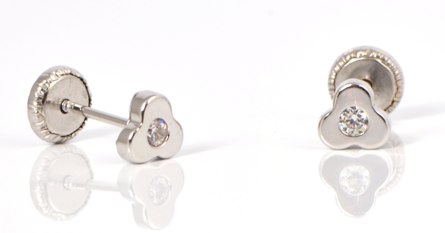 Pendientes de oro con circonitas