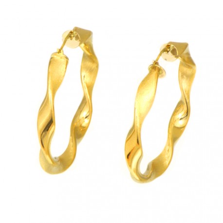 Pendientes oro  amarillo18 kts aro