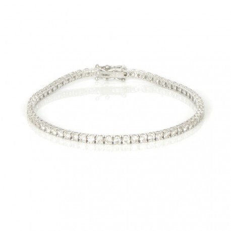 Polsera diamants or 18 kts blanc circonitas dona