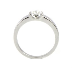 Anell or blanc 18 quirats i diamants