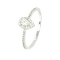 Anillo oro blanco 18 kilates circonitas