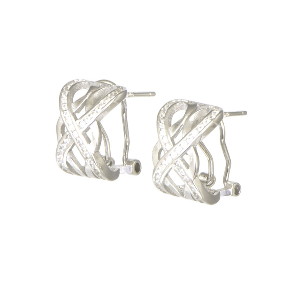 arrecadas plata circonitas