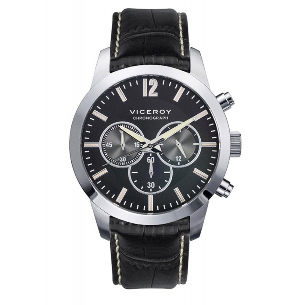 Reloj Viceroy 432245-55 de hombre NEW con caja de acero y correa de piel