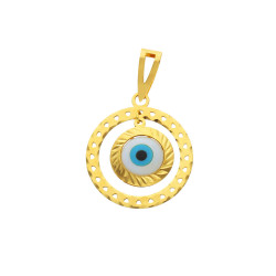 Colgante oro amarillo de18 kts ojo turco