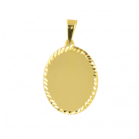 PLACA  ORO 18 KTS TALLADA