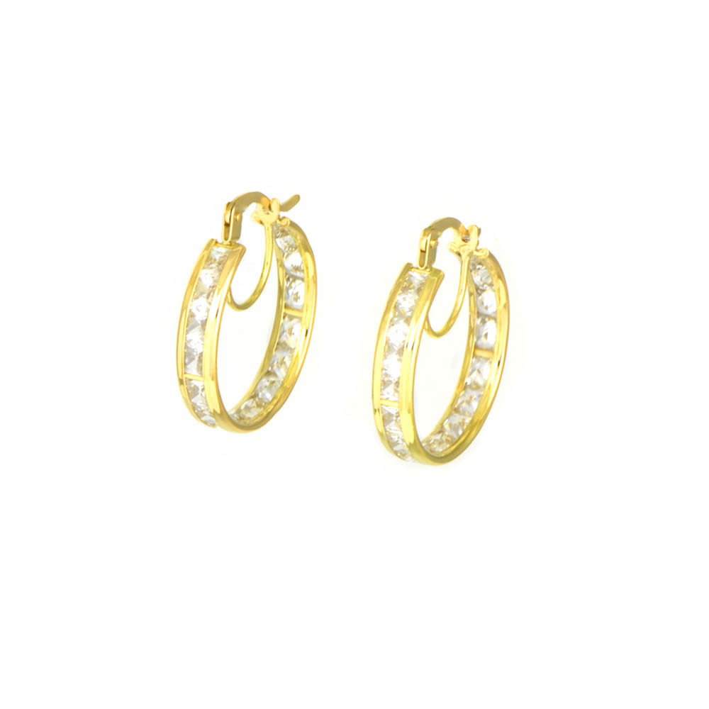 Arracades cèrcols or 18 kts