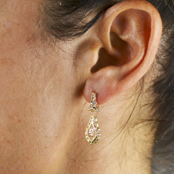 Pendientes oro 18 kts largos