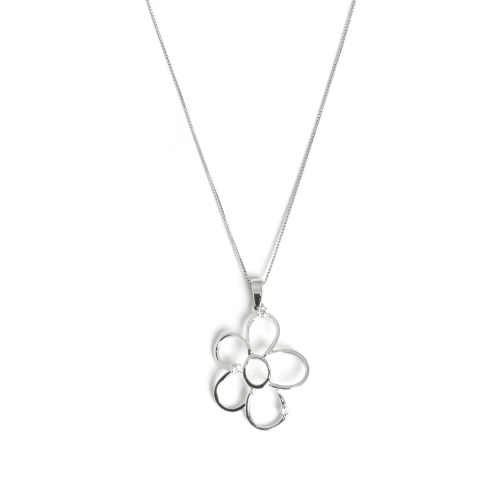 Collaret or blanc 18kts margarida