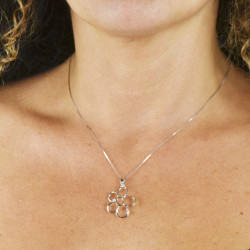 Collaret or blanc 18kts margarida