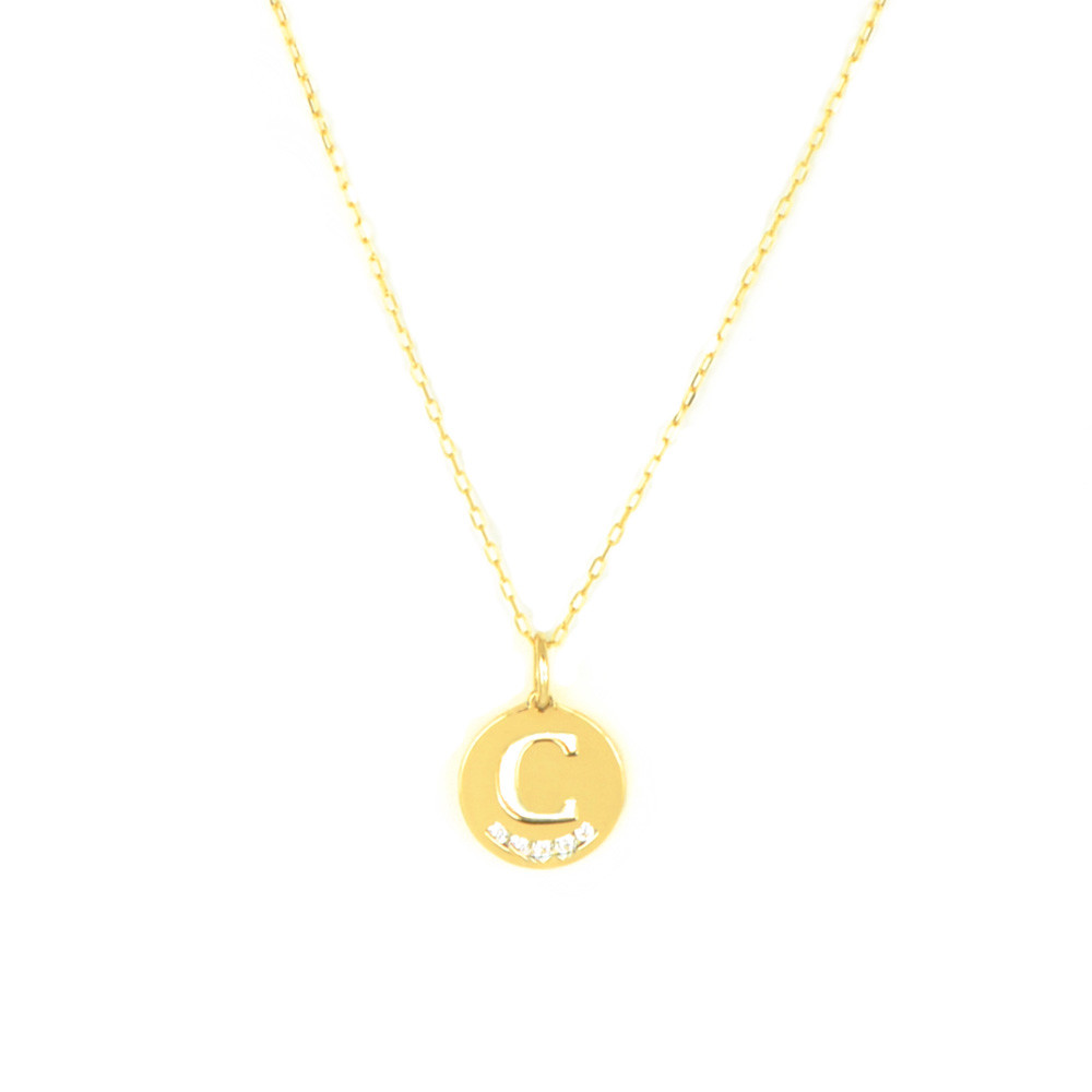 Colgante inicial C oro 18 kts