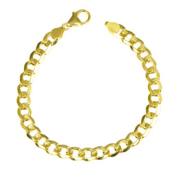 Pulsera oro 18 kts hombre barbada