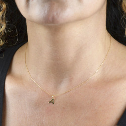 Colgante inicial L oro 18 kts