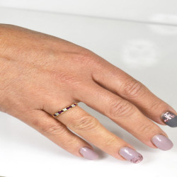 Anell or groc 18 Qts diamants i robins