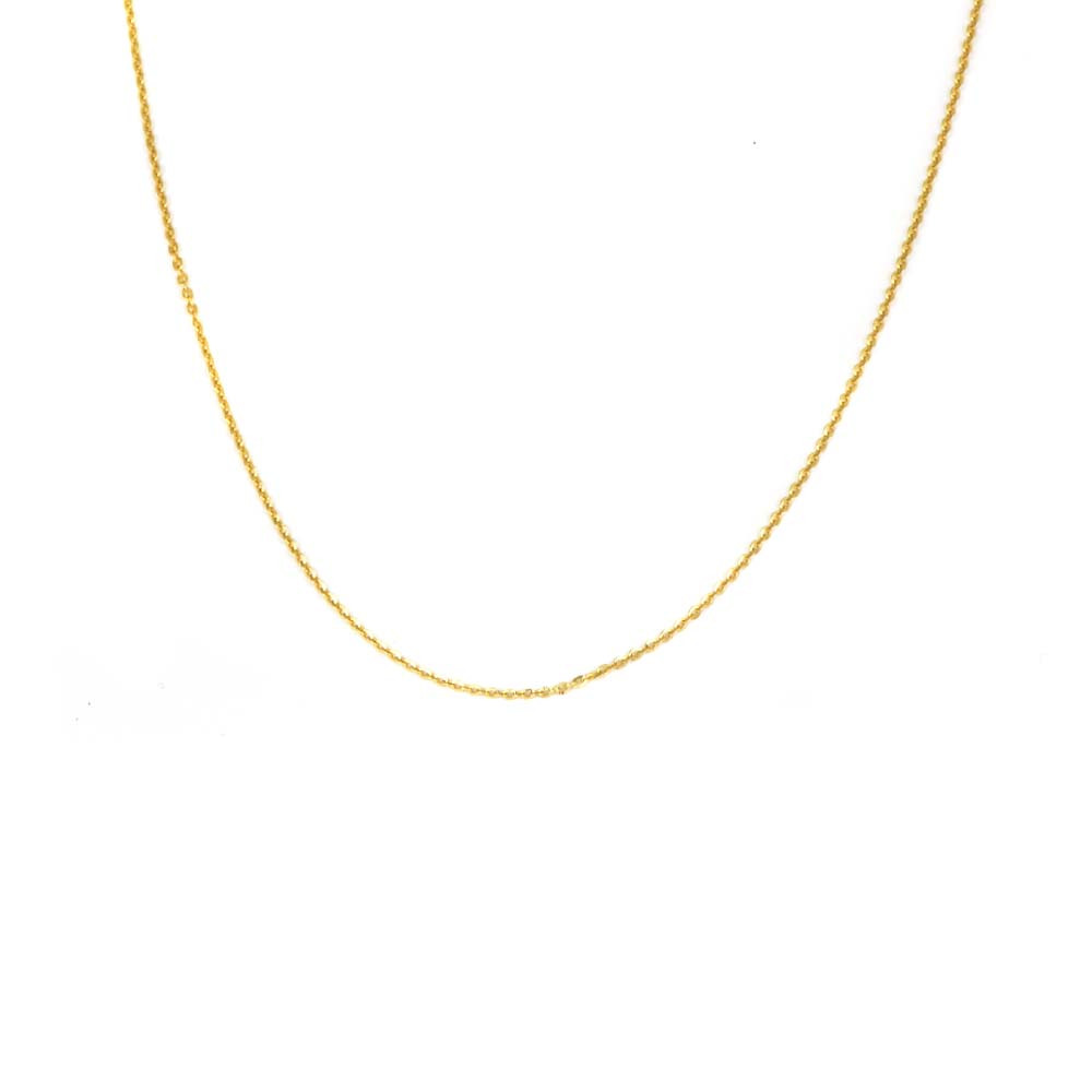 Cadena de oro Bilbao 18 kts maciza