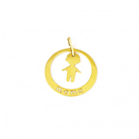 Colgante oro niño de18 kts