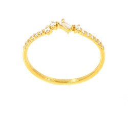 Anillo circonitas oro 18 kilates