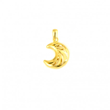 Penjoll lluna en or de 18 kts