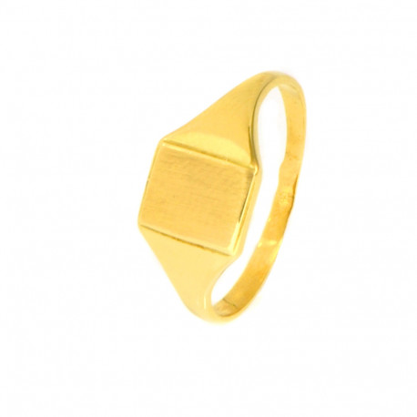 Anillo oro 18 kilates sello