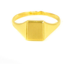 Anillo oro 18 kilates sello