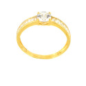 Anillo oro 18 kilates circonitas