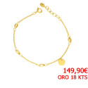 Pulsera oro amarillo18 kts mujer