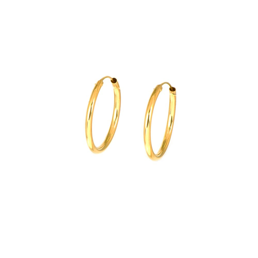 Pendientes oro  amarillo18 kts aro