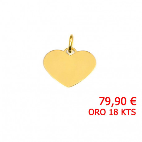 Colgante de oro 18 kts corazón