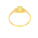 Anillo oro 18 kilates citrino