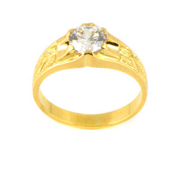 Anillo hombre oro  18 kilates  solitario