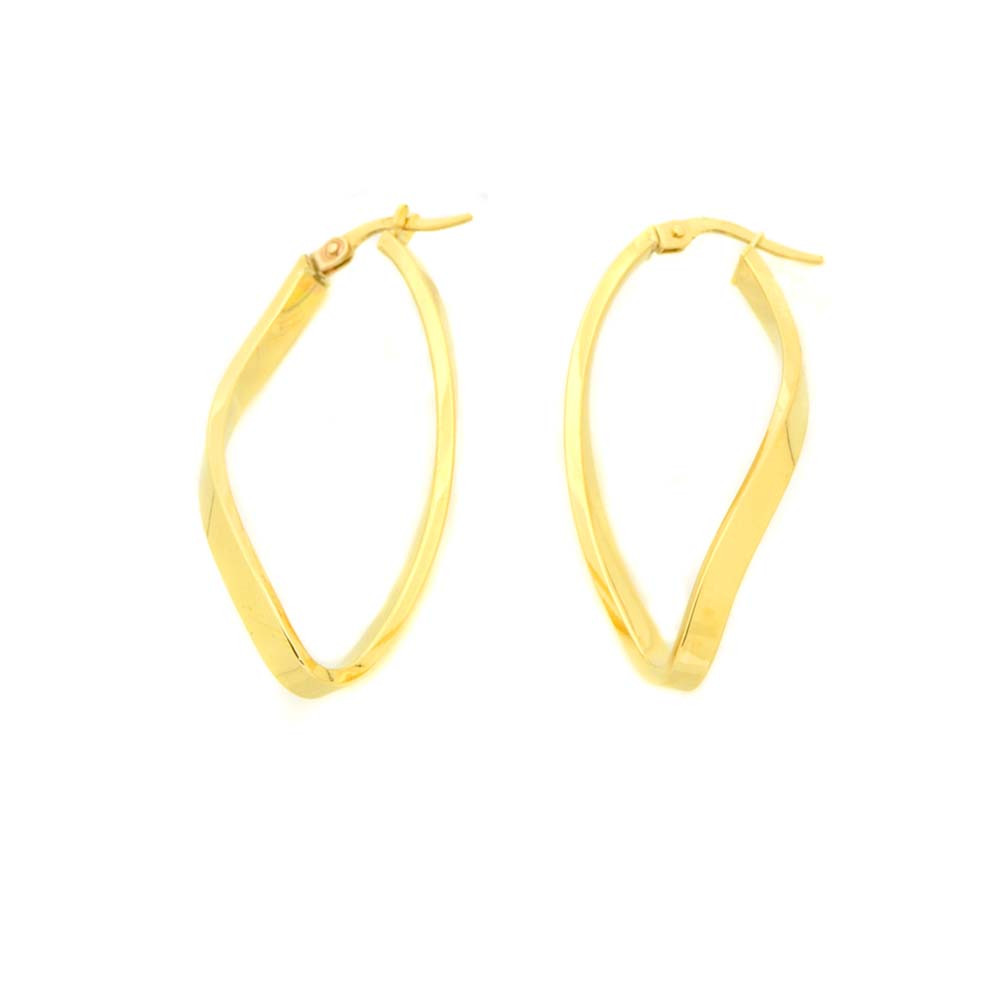 Pendientes oro amarillo 18 kts aro