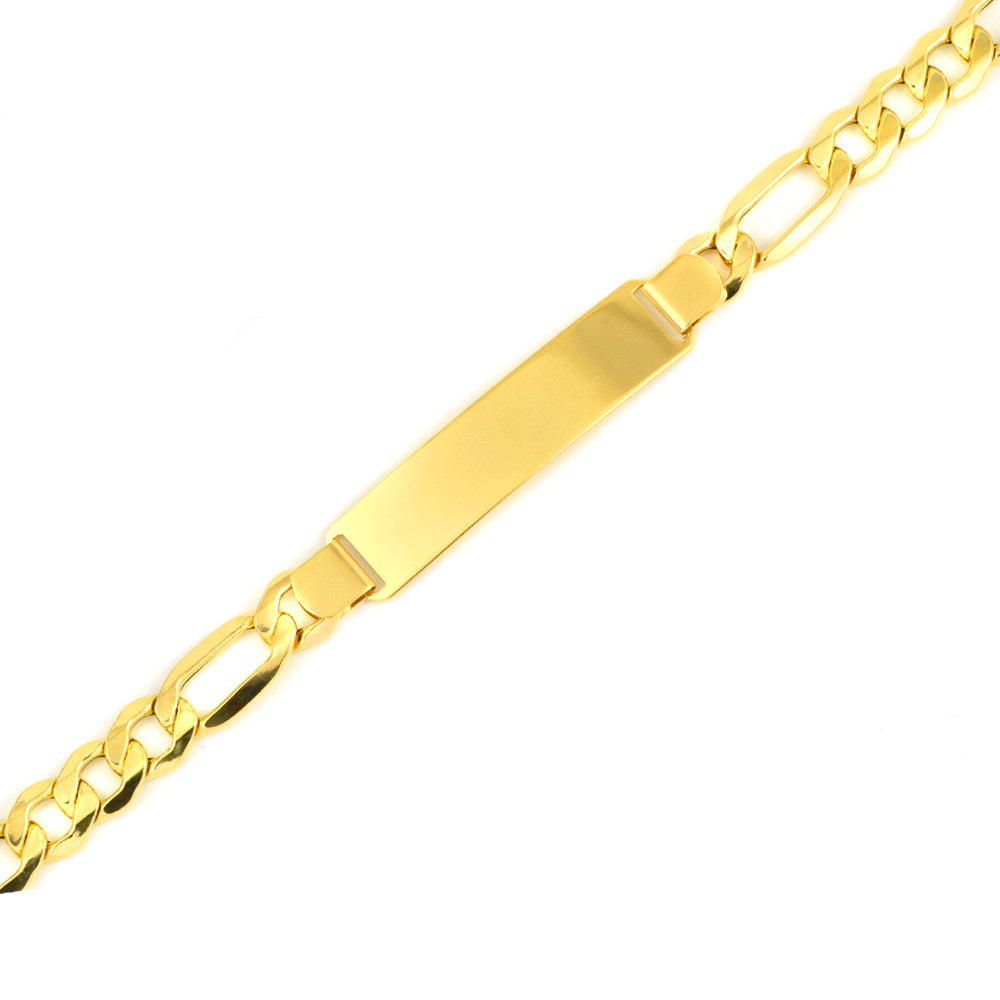 Pulsera nomeolvides oro 18 kts hombre 3X1