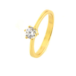 Anillo oro 18 kilates circonita